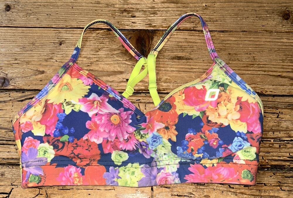 Lorna Jane Womens Size S Floral Sports Bra